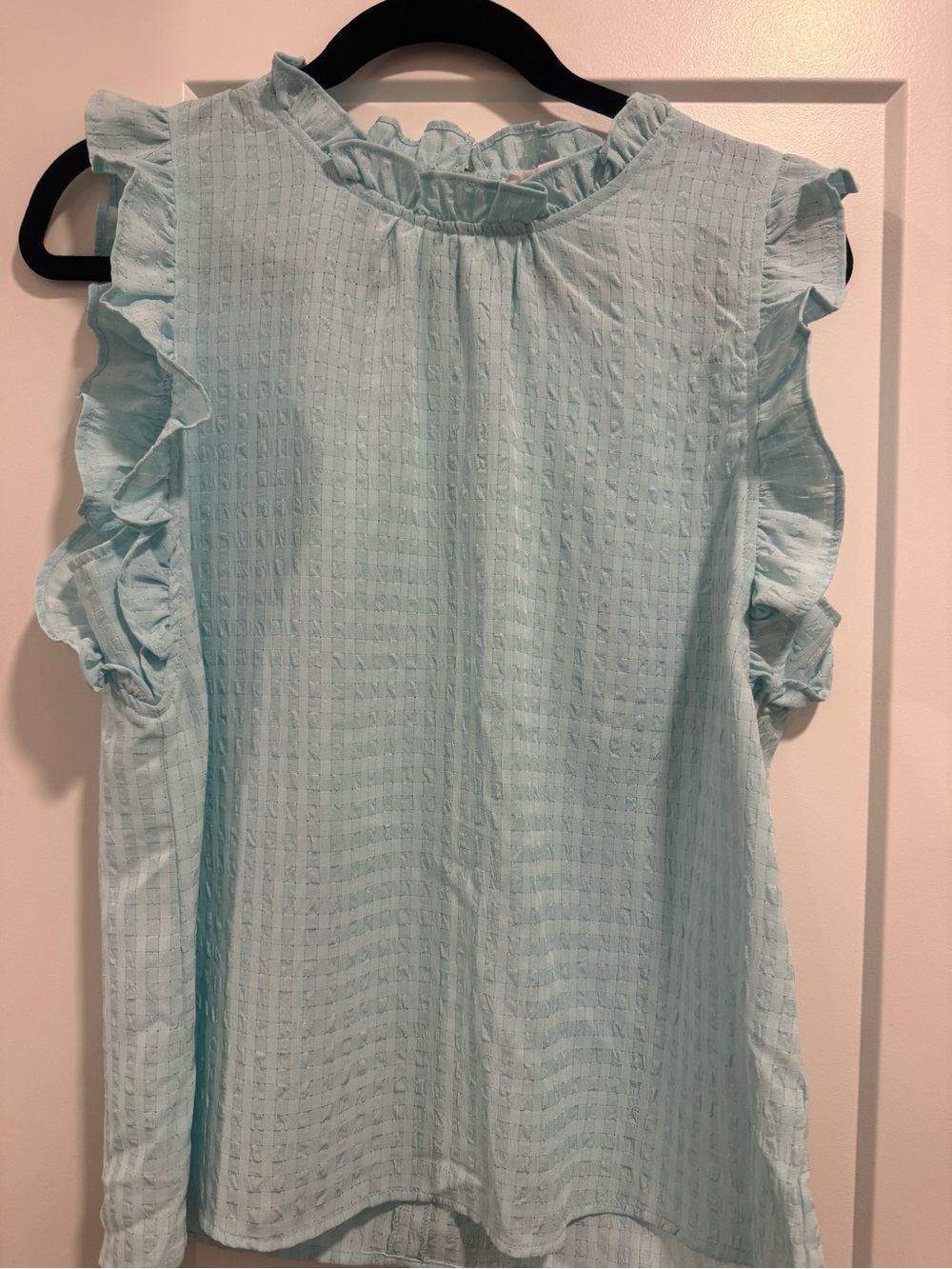 THML Light Blue Ruffle Sleeve Camisole